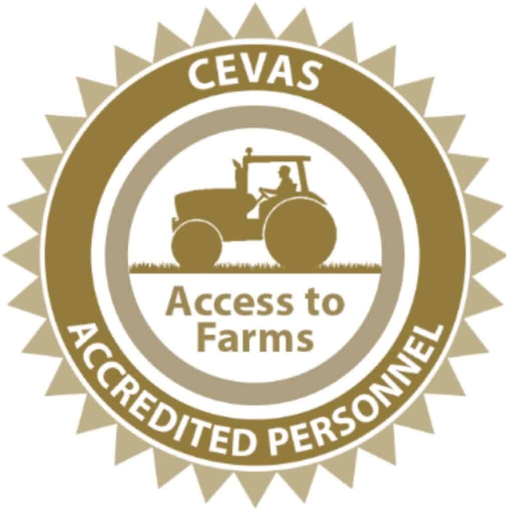 The badge for CEVAS accreditation
