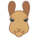 an icon showing an alpacas face